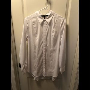 White House Black Market white blouse; Size: 12